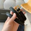 YSLP25002Z-99 イヴサンローラン Saint laurent YSL 2025年新作 カサンドラ ナローベルト スクエアバックル YSLモノグラムループ付き レディース 幅20mm
