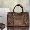 BA0623RSK-GH バレンシアガ BALENCIAGA 2025年新作 LE CITY ミディアム トートバッグ ハンドバッグ スエード レディース