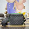 M26052-057 ルイヴィトン LOUISVUITTON 2025年新作 トリオ メッセンジャーバッグ ショルダーバッグ メンズ モノグラム エクリプス キャンバス
