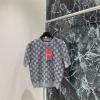 MDGG25005-XG グッチ GUCCI 2025年新作 GG ジャカード ニットセーター トップス 半袖 セーター クルーネック レディース