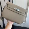 HKLD25TGYQH-063 エルメス HERMES 2025年新作 ケリー デペチェス ポーチ ストラップ付き 手持ちかばん クラッチバッグ ショルダーバッグtogo皮