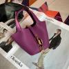 HPT14TCJHZ-063 エルメス HERMES 2025年新作 マイクロ ピコタン バケットバッグ トートバッグ ハンドバッグ ショッピングバッグ レディース TCレザー